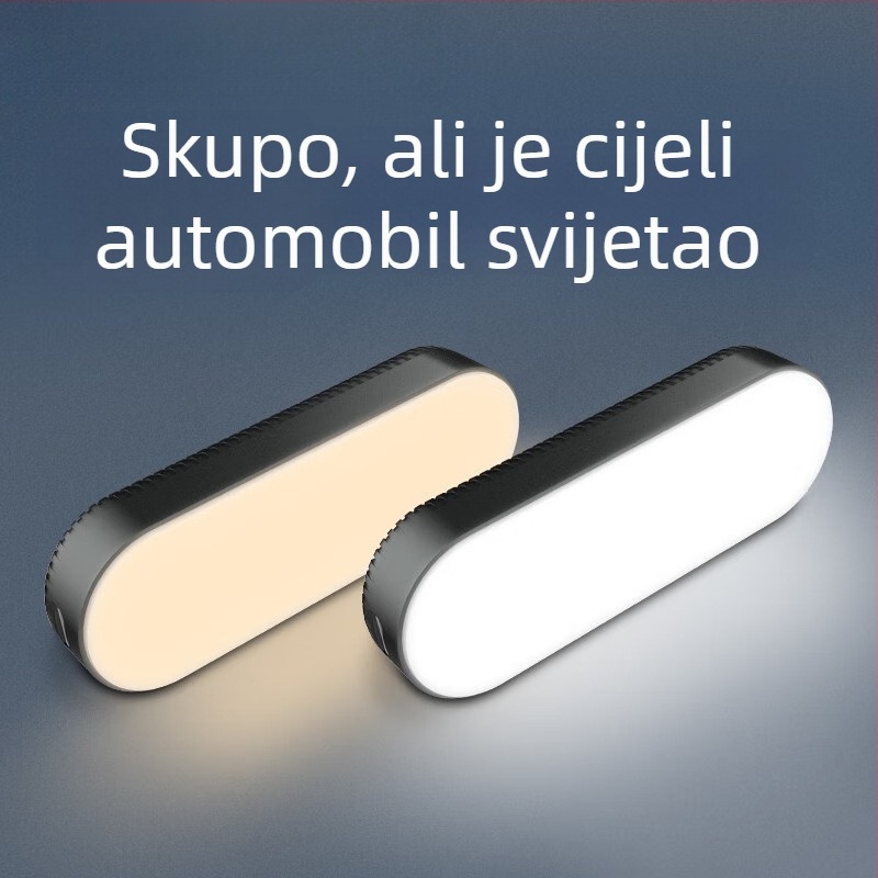 LED lampica za čitanje u automobilu sa snažnim magnetskim držačem – unutarnje osvjetljenje krova i prtljažnika, model AL621097