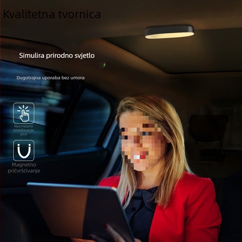 LED lampica za čitanje u automobilu sa snažnim magnetskim držačem – unutarnje osvjetljenje krova i prtljažnika, model AL621097