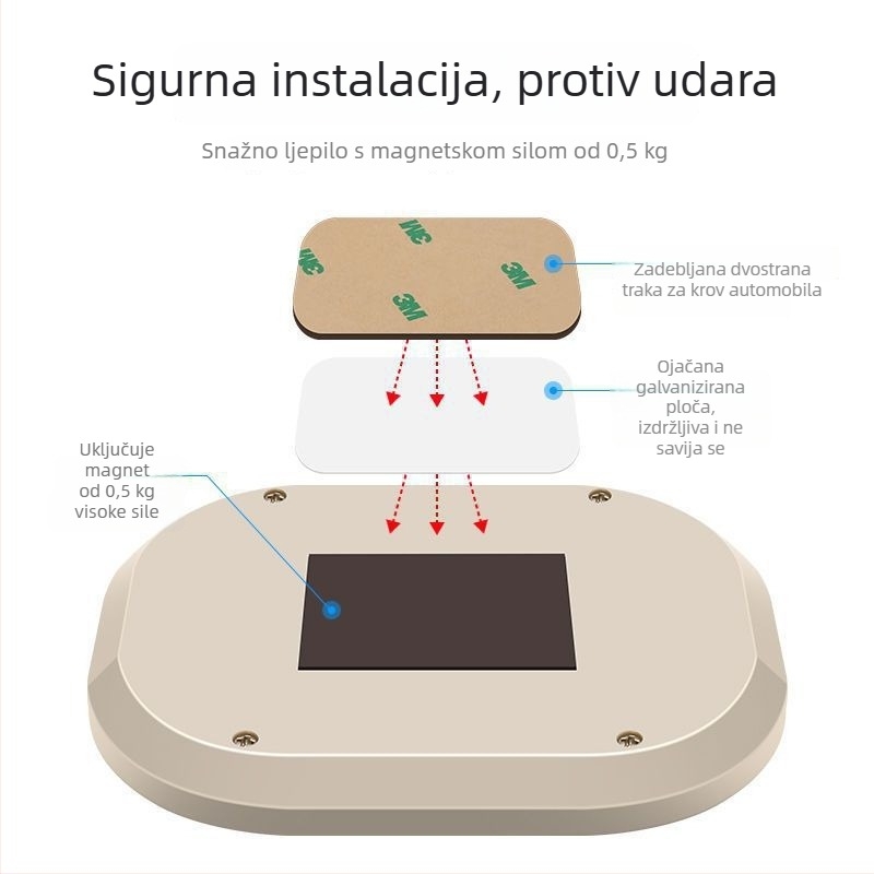 LED svjetlo za čitanje na krovu automobila, unutarnja lampica krova LG-4423, 5W 5V 0.2A