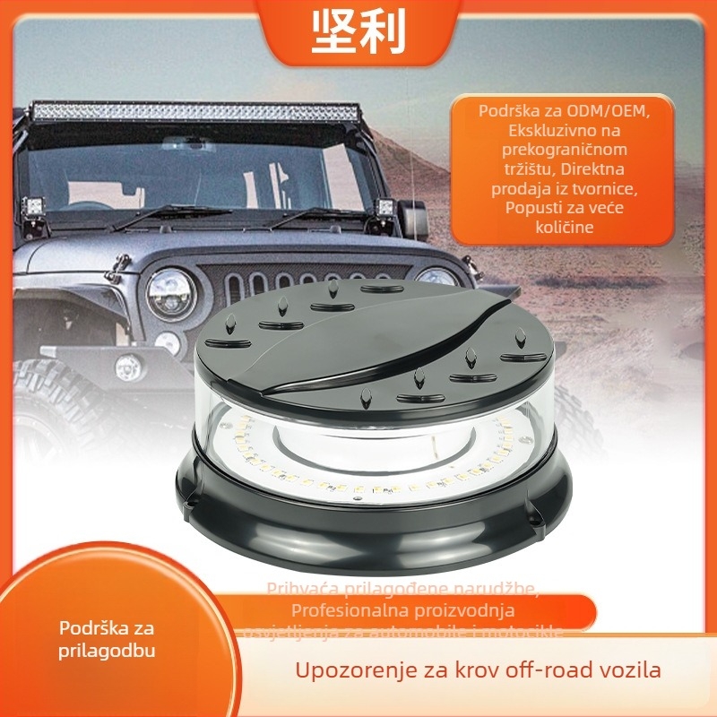 LED svjetlo za auto na krovu s magnetskom bazom, 4W, 12–24V, 50.000 sati trajanja