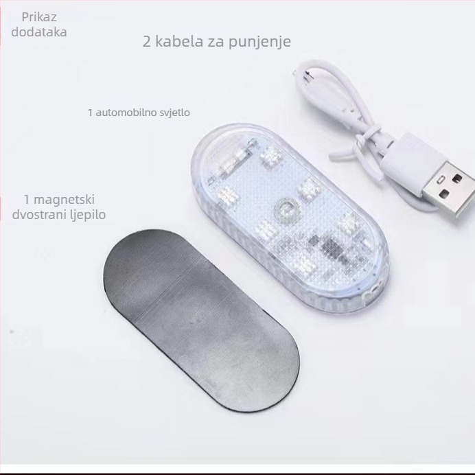XR Automobilska USB LED svjetiljka s dodirnim upravljanjem za čitanje i krovo hitnog osvjetljenja, 12V 6W, model 088, kućište PC, universalna kompatibilnost