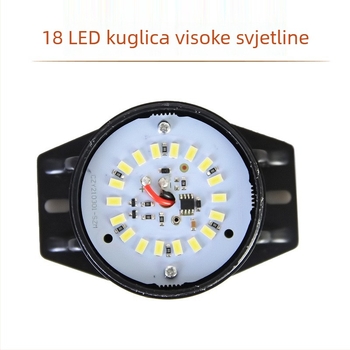 LED magnetsko svjetlo za upozorenje za vozila, za viličare i prometnu opremu, DC12V/DC24V, PC sjenilo + ABS baza, mogućnost prilagodbe