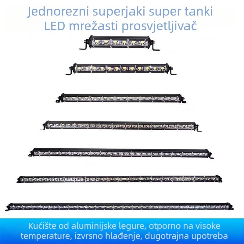 Automobilski LED trakasti reflektor s aluminijskim kućištem — 24V, 10W, model 112, 5A
