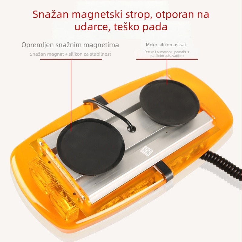36-LED krovsko svjetlo za inženjerska vozila, magnetski nosač, Hy-01, 12-24V, ABS+aluminij
