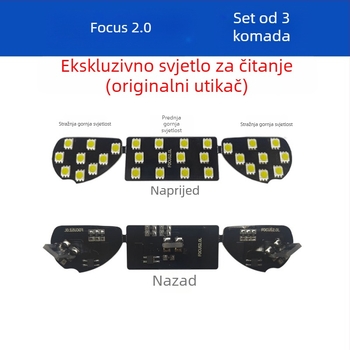 Fox 2.0 set krovnog LED rasvjetnog sustava za auto, 5050SMD LED, 12V DC, 3W, 2.0 trodijelni set