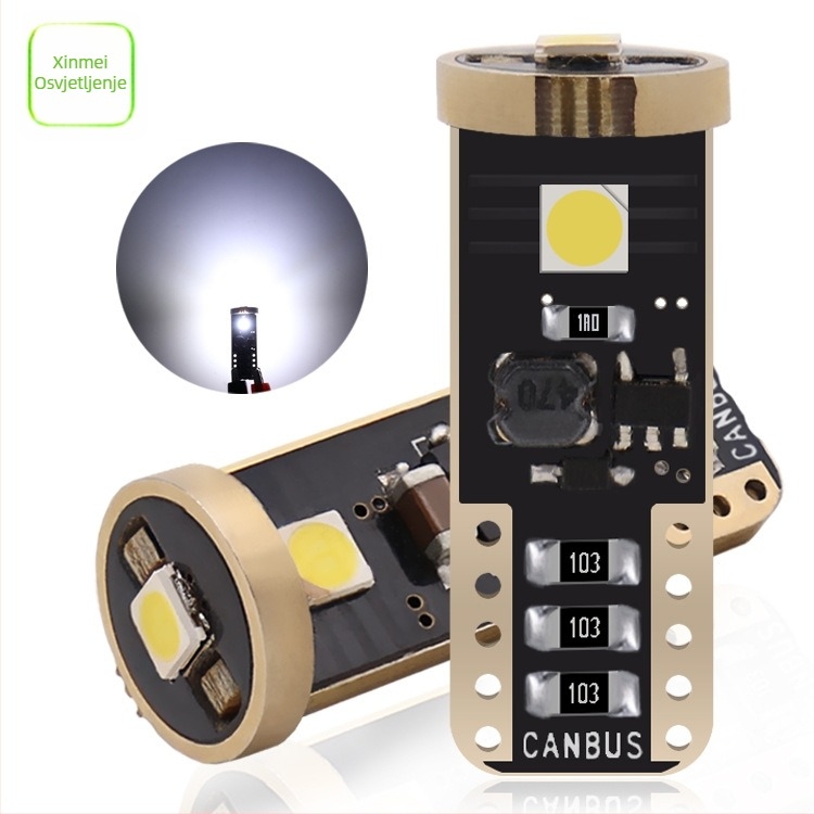 T10 LED široko svjetlo s dekodiranjem (T10-3030-3SMD), auto plafonjera i lamp za čitanje, 3W, 9–30V, 300 lm