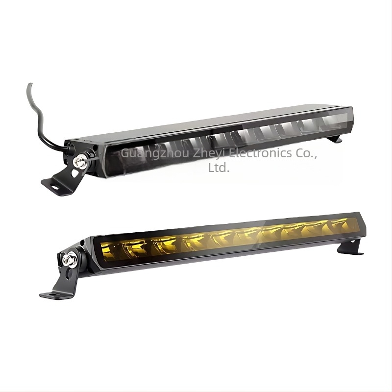 Crne LED trake za off-road vozila, ultra-tanke, LED rasvjet s refrakcijom za prednji branik, krov i rešetku, 6000K, univerzalno