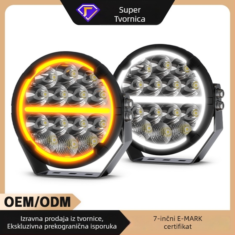 Auto LED reflektor za off-road vozila, montaža na krov ili prednji dio • 70W • 9-30V DC • 6000K • 5000-7700 lm • Model D065