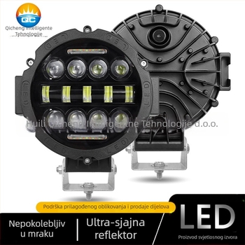 LED radna svjetiljka za terenska vozila — 75W15LED, 24V, 2970LM, LED 3030, aluminijska konstrukcija