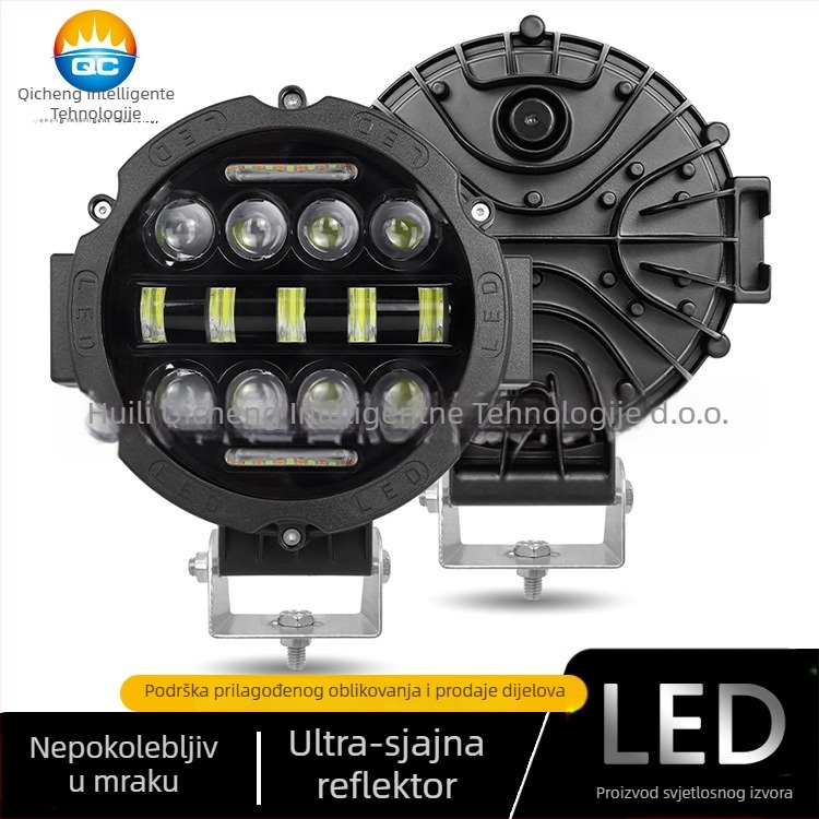 LED radna svjetiljka za terenska vozila — 75W15LED, 24V, 2970LM, LED 3030, aluminijska konstrukcija