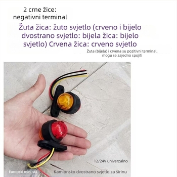 Runlin LED svjetlo krova automobila, upozoravajuće svjetlo na krovu, kompatibilno sa svim modelima, do 36V