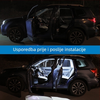 LED lampica za čitanje za Subaru Forester 2013-2018: unutarnje stropno svjetlo i prtljažni dodatak