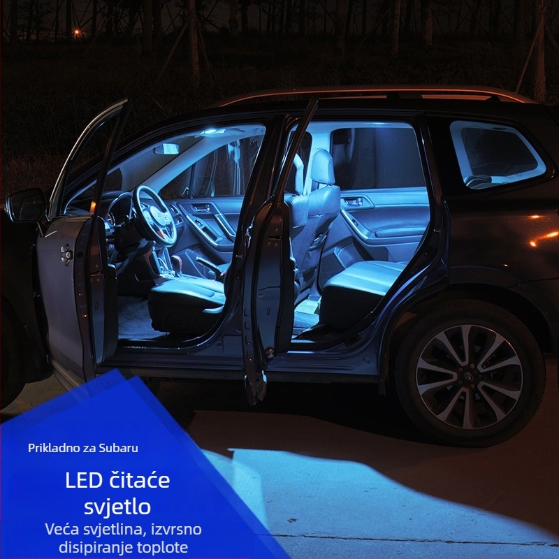 LED lampica za čitanje za Subaru Forester 2013-2018: unutarnje stropno svjetlo i prtljažni dodatak