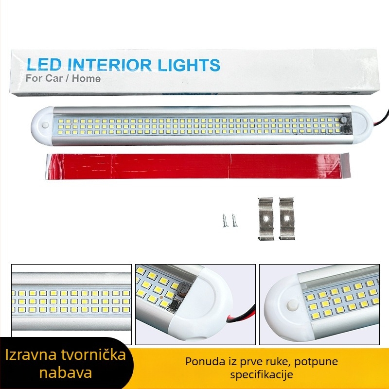 LED svjetlo za kabinu i krova vozila, 120 LED, CX02, 8W, 600 lm, aluminij