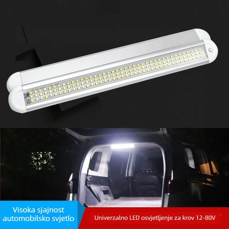 LED krožno svjetlo za vozila – ulaz 12-85V, 12W, model DD-3p, svjetlo za čitanje u kabini i prtljažniku, za kamione, kombije i putnička vozila