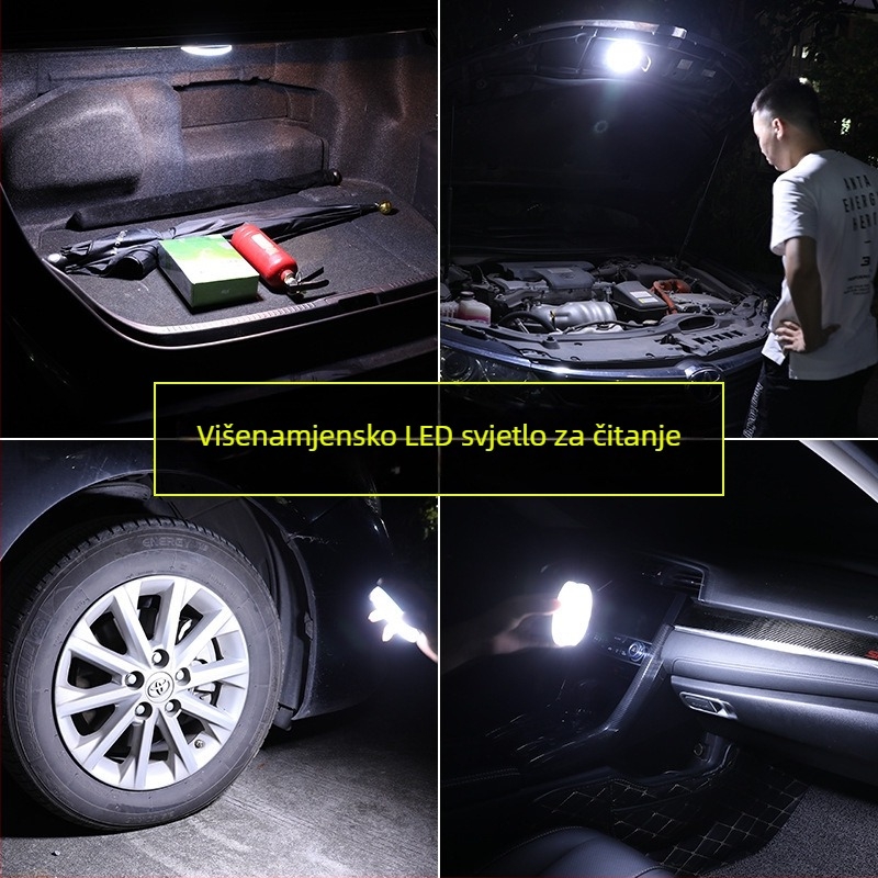 Unutarnje LED svjetlo za čitanje u automobilu, kružni trobojni model, 4W, 3V, 400mA, montaža ljepilom