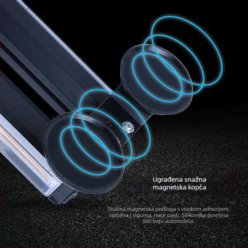 LED svjetlo za krov vozila, COB dugačko stropno upozoravajuće svjetlo, 100W, 2.5A, aluminijska legura