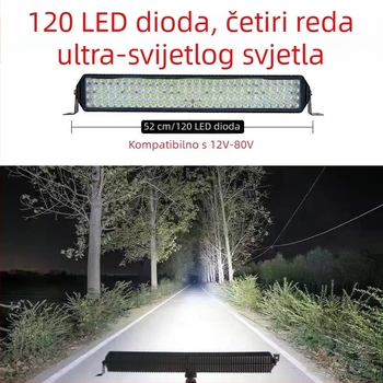 LED reflektor dugog pojasa za kamione, 30W, 12V, aluminijsko kućište