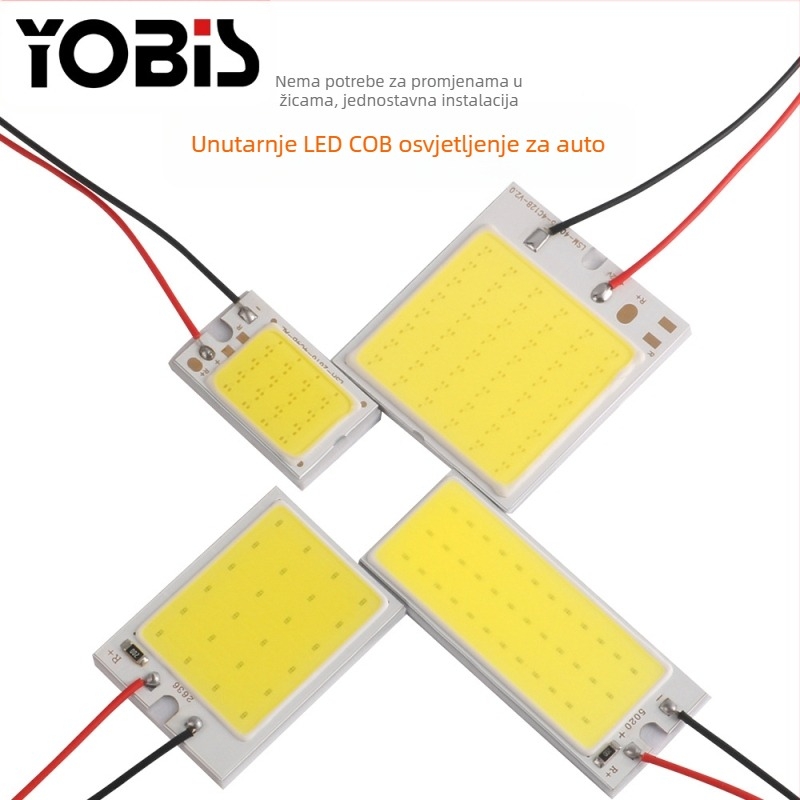 Automobilska COB LED svjetiljka za unutrašnjost i prtljažnik, 12V, 3.34W, 6000 lm, vijek trajanja 5000 h
