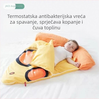 Dječja spavaća vreća za bebe, zima, 100% pamuk, za 0–12 mjeseci, anti-kick dizajn