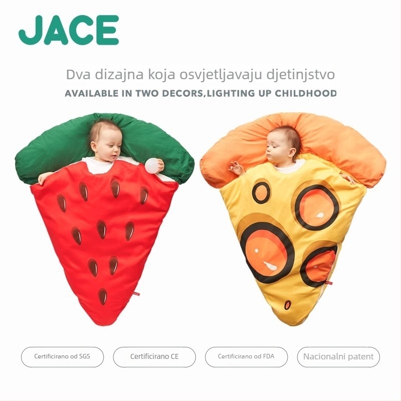 Dječja spavaća vreća za bebe, zima, 100% pamuk, za 0–12 mjeseci, anti-kick dizajn