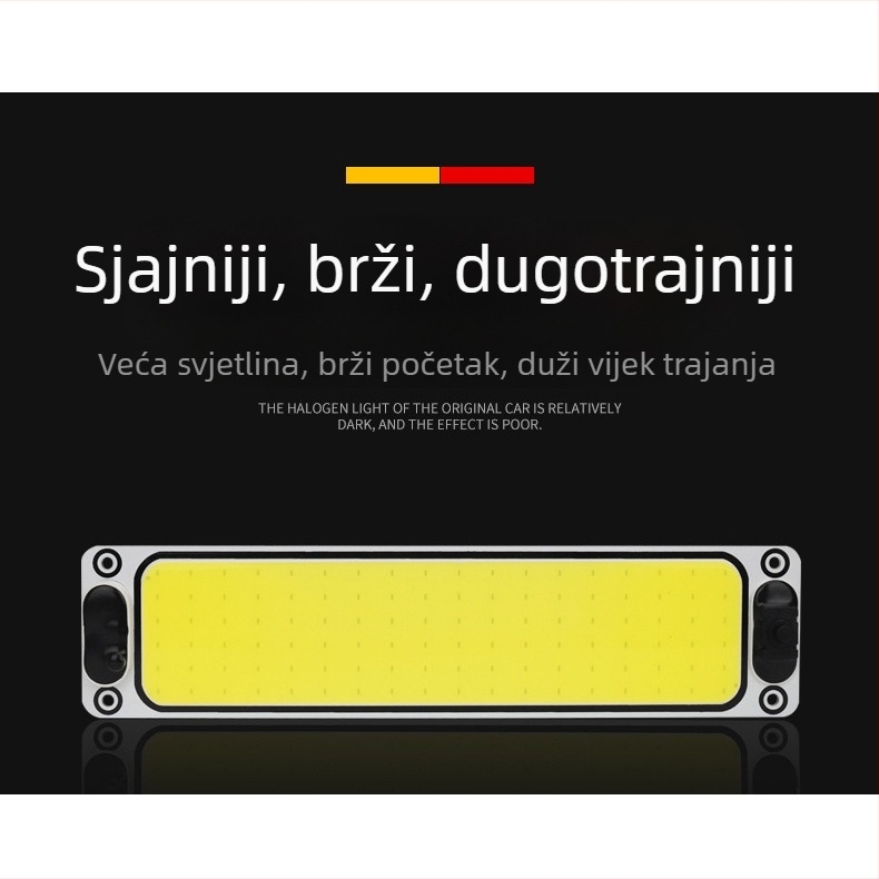 Auto krovno svjetlo s COB LED, 10W, 12V, aluminijsko kućište, univerzalna kompatibilnost