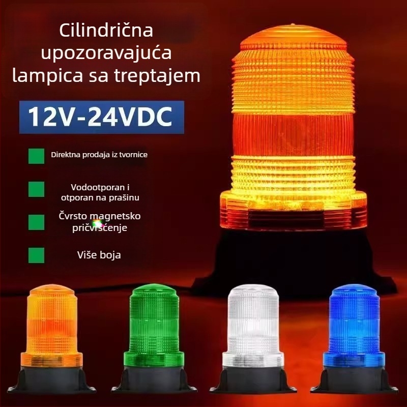 LED upozoravajuće svjetlo za viljuškare i inženjerska vozila, 12/24V, 8W, LED, trajanje 5000h