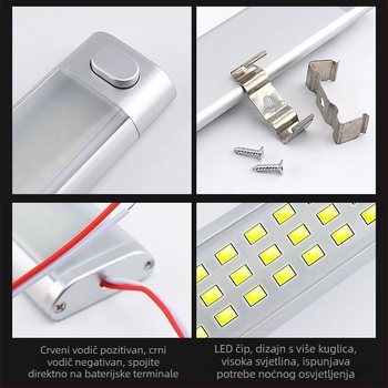 LED svjetlo za krov kabine A58 | PC kućište | LED izvor svjetla | Struja 0,8 A | Opća kompatibilnost