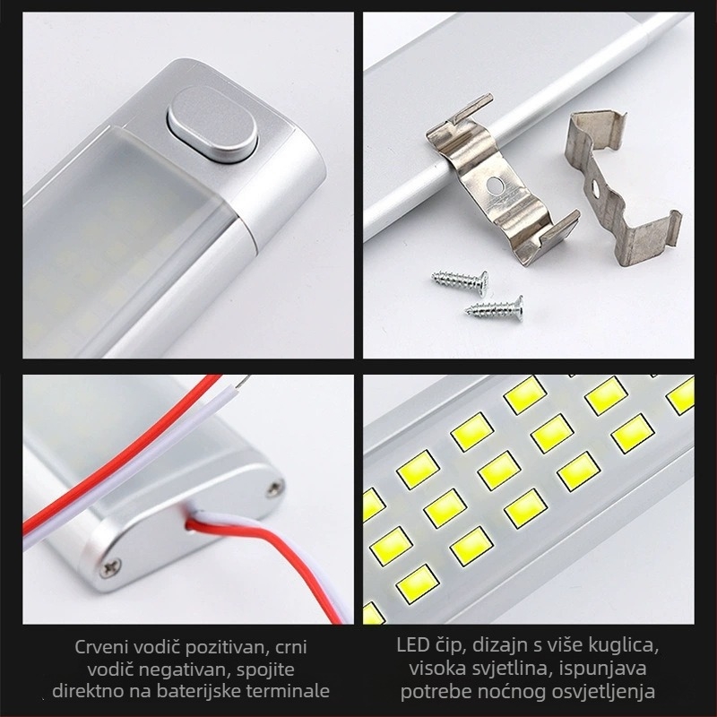 LED svjetlo za krov kabine A58 | PC kućište | LED izvor svjetla | Struja 0,8 A | Opća kompatibilnost