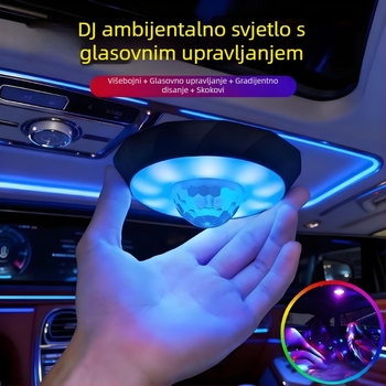 DJ atmosfera svjetlo za automobil, univerzalno LED disko lasersko svjetlo, 10W, 4.5V, montaža na strop ljepilom