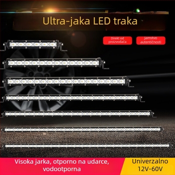 LED svjetlo za krov s dugim redom za kamione i terenska vozila, 12-60V, 200W, 5000-7000 lm, IP68