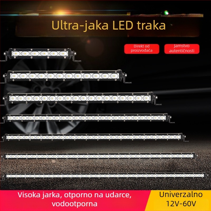 LED svjetlo za krov s dugim redom za kamione i terenska vozila, 12-60V, 200W, 5000-7000 lm, IP68
