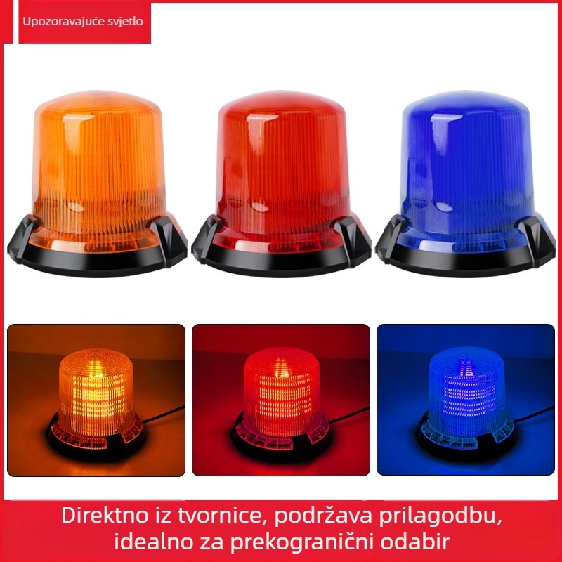 LED krovu svjetlo s magnetskim ugradnjom, 7W, 12–80V, 700 lm, model JSD, za građevinska vozila i školske autobuse