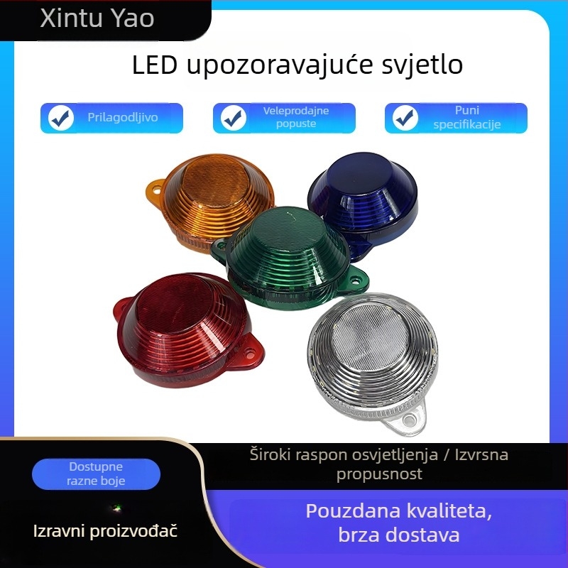 LED svjetlo za upozorenje na vozilu – 24W, napajanje 12-60V, LED izvor, model: upozoravajuće svjetlo, kompatibilno s građevinskim vozilima/školskim autobusima/vatrogasnim vozilima