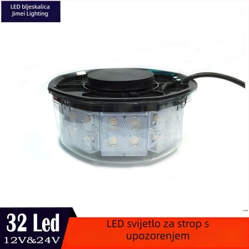 32-LED auto krovsko strobo svjetlo, 12-30V, 1200 lm, Model 820B, ABS