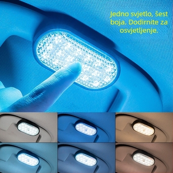 Auto LED krovno svjetlo, model Y-039, snaga izvora svjetla 2W, struja 200 mA, napon 5V