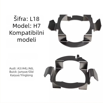 Nitskap LED nosač dnevnog svjetla za H7/H1, metalni, 8–60V, univerzalna kompatibilnost
