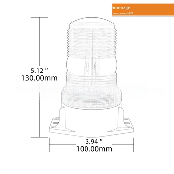 Forklift LED sigurnosno bljeskavo svjetlo na krovu, signal za obrtanje unatrag, 9W, 10–110V, 50 000 h, 960 lm, 3500K, model CK-JSD