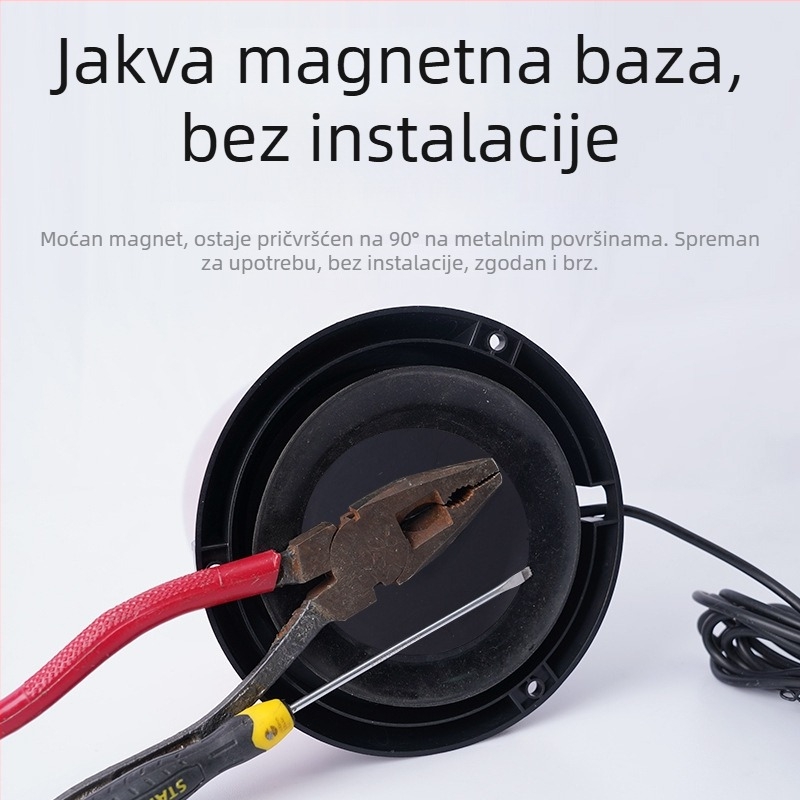 Solarno napajano rotirajuće upozoravajuće svjetlo, vodootporno, model JSD06-1, 1.5W/5V, za školske autobuse