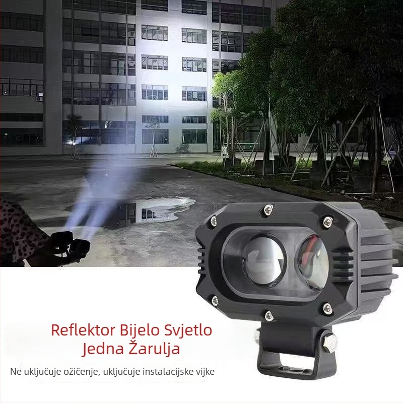 Automobilski LED reflektor - visoke snage, kućište od aluminijske legure, krovni nosač, univerzalna kompatibilnost, 10-30V