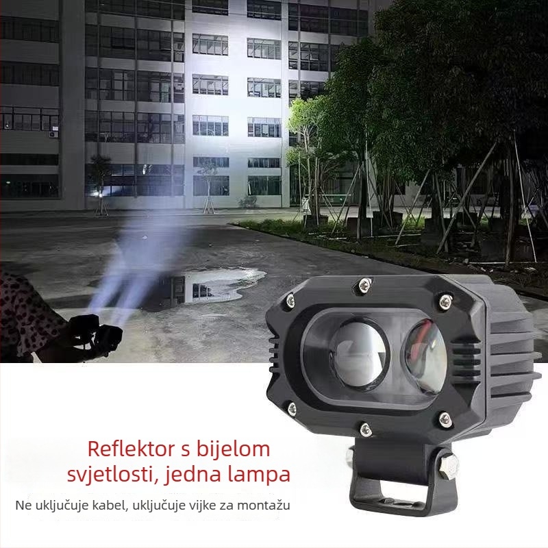 Automobilski LED reflektor - visoke snage, kućište od aluminijske legure, krovni nosač, univerzalna kompatibilnost, 10-30V