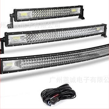 Auto LED traka – vodootporna, troredna zakrivljena, 9-32V, LED-ovi 3030, 6000K