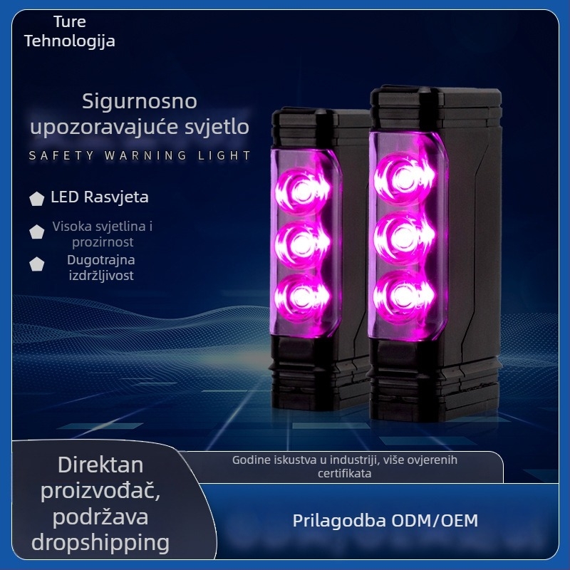 LED svjetlo za upozorenje s magnetnim ugradnjom za cestovne barijere, visoka svjetlost, 179 lm, 5.2W, 6.5V, 0.8A, 3–5 godina
