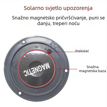 Solarno upozoravajuće strob svjetlo za cestovne gradnje kabine, model PR-JSD-T, univerzalna kompatibilnost, PR-ZX