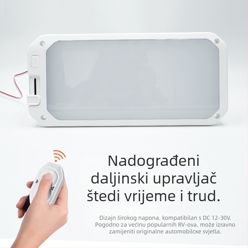 LED stropno svjetlo – pravokutno, s mogućnošću prigušivanja, 12-30V, 15W, model FCD18, vijek trajanja 50 000 sati (unutarnje)