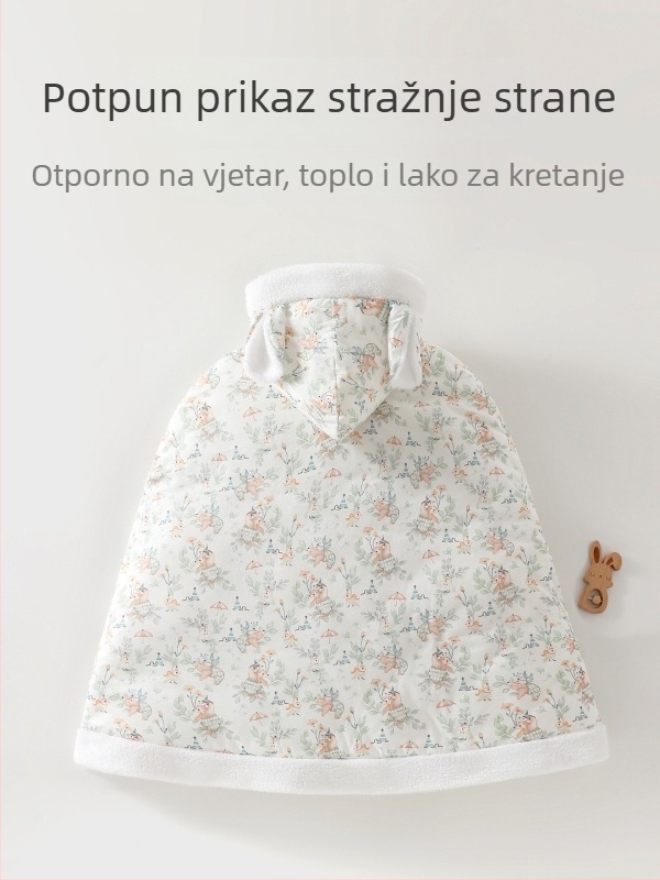 Pamukasti dječji kaput za izlaske, otporan na vjetar, s prešivanom podstavom, za novorođenčad