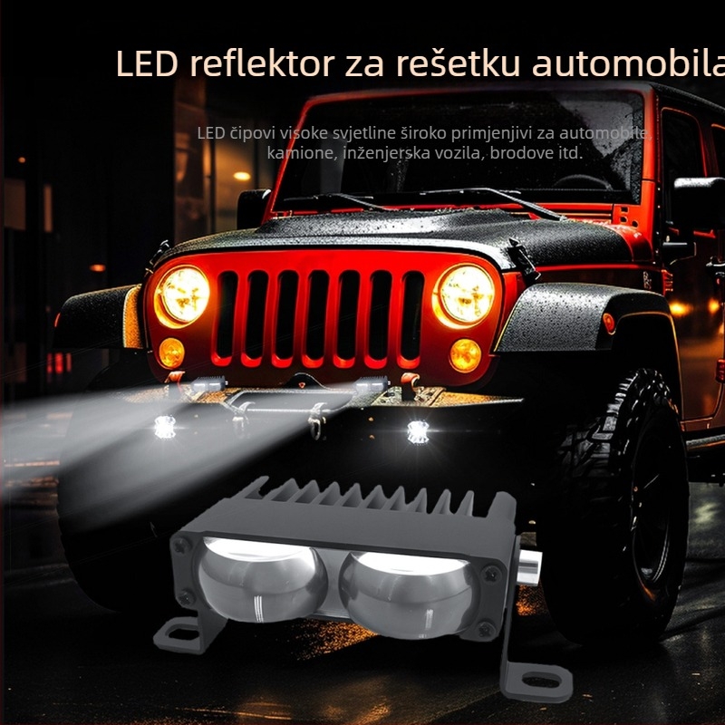 LED svjetlo automobilske grile - 8W, 9-36V, 6000K-3000K, 30.000 h, aluminij