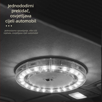 Auto LED svjetlo za krov, model AC-214A, 12W, univerzalno za sve modele automobila