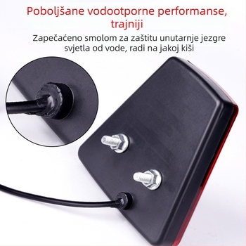 V-oblika LED navigacijsko svjetlo za automobil visoke jasnosti, protiv sudara, trepćuće svjetlo kočnice i stražnje upozoravajuće svjetlo