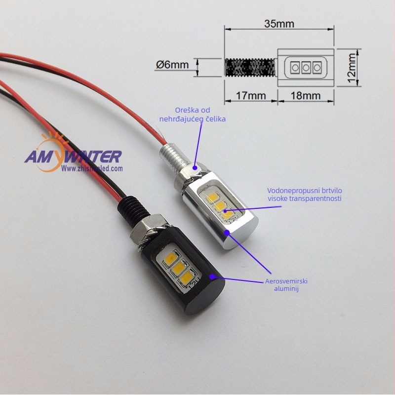 LED svjetlo za registarsku pločicu, 12V, 1W, 3000K, 50 000 sati